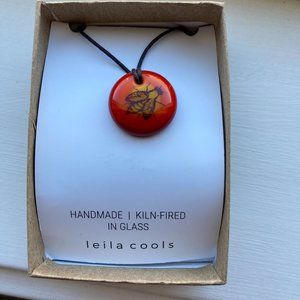 Handmade Glass Honeybee Necklace by Leila Cools
